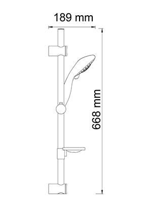 Гарнитур душевой WasserKRAFT  A004  