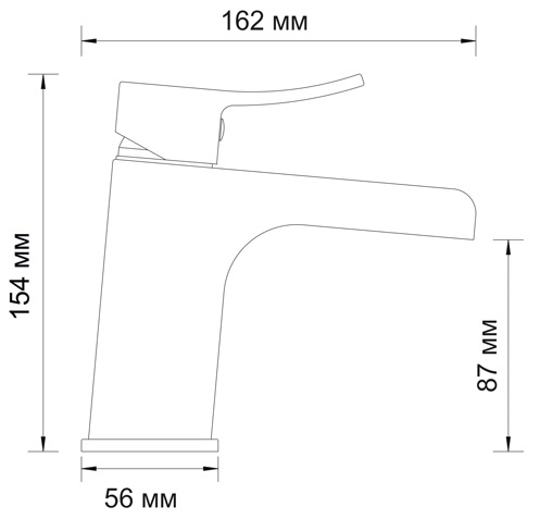 Смеситель WasserKRAFT ALLER 1069 для раковины 