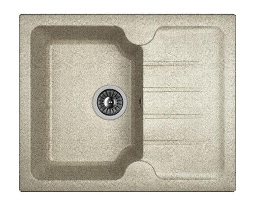 Мойка кухонная из литьевого мрамора Dr. Gans ЛОРА 620 25.020.A0620.408 62*51 см. серый