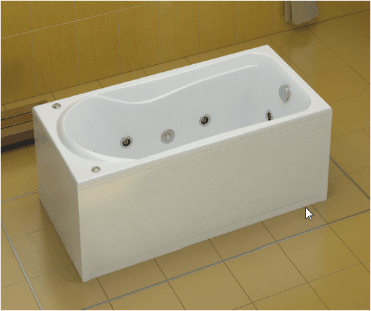 Ванна акриловая BAS БРИЗ В 00006 150x75 см. 