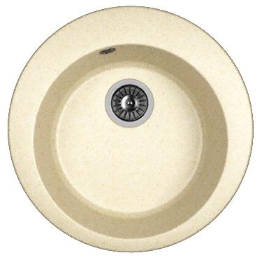 Мойка кухонная из литьевого мрамора Dr. Gans ГАЛА 25.010.B0510.403 51*51 см. латте