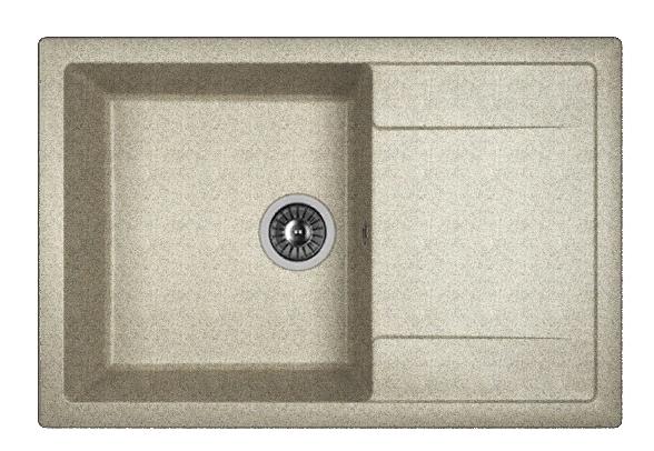 Мойка кухонная из литьевого мрамора Dr. Gans ТЕХНО 760 25.030.D0760.408 76*51 см. серый Мойка кухонная из литьевого мрамора Dr. Gans ТЕХНО 760 25.030.D0760.408 76*51 см. серый