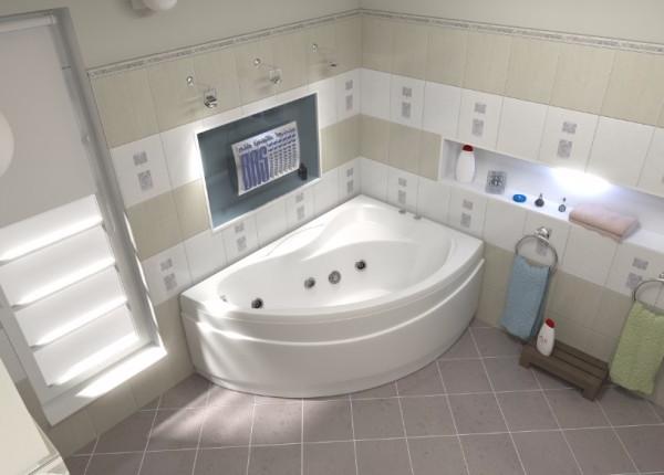 Ванна акриловая BAS ВЕКТРА В 00008 150x90 см. правая 