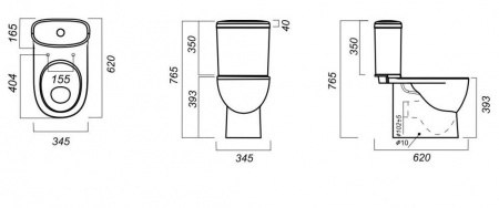 Унитаз-компакт Sanita luxe ART ARTSLCC01020622  
