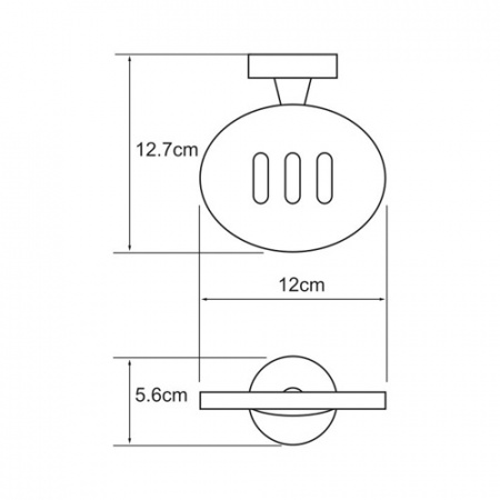 Мыльница навесная WasserKRAFT ISEN K-4069  