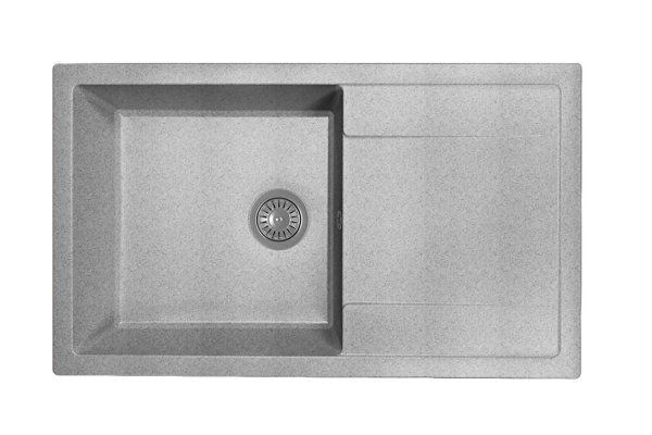 Мойка кухонная из литьевого мрамора Dr. Gans ТЕХНО 860 25.030.D0860.409 86*51 см. базальт