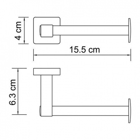 Держатель туалетной бумаги WasserKRAFT LIPPE K-6596  