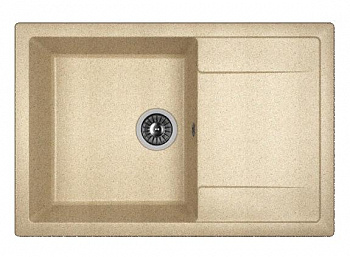 Мойка кухонная из литьевого мрамора Dr. Gans ТЕХНО 760 25.030.D0760.405 76*51 см. терра