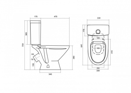 Унитаз-компакт Santek ЛИГА 1.WH30.2.141  