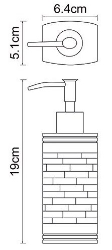 Дозатор жидкого мыла настольный WasserKRAFT MAIN K-4799  