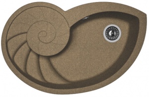 Мойка кухонная керамогранитная Florentina НАУТИЛУС 20.350.E0820.105 82*52 см. коричневый