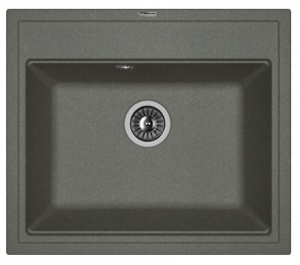 Мойка кухонная керамогранитная Florentina ЛИПСИ 600 20.120.D0600.102 60*51 см. черный