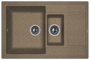 Мойка кухонная керамогранитная Florentina ЛИПСИ 780K 20.250.D0780.105 78*51 см. коричневый