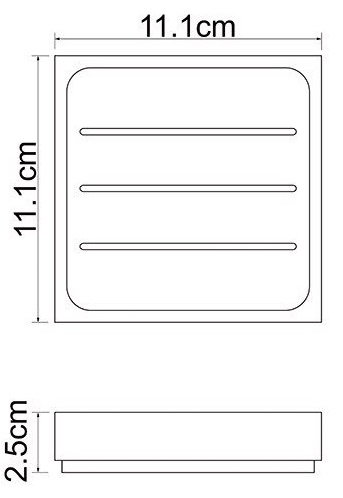 Мыльница настольная WasserKRAFT LEINE K-3829   Мыльница настольная WasserKRAFT LEINE K-3829