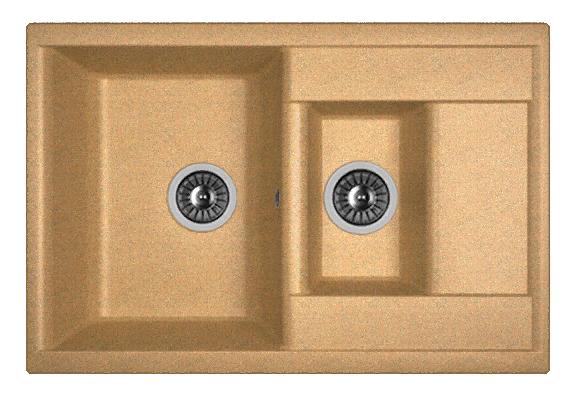 Мойка кухонная из литьевого мрамора Dr. Gans АСТРА 760 К 25.065.D0760.406 76*51 см. терракота