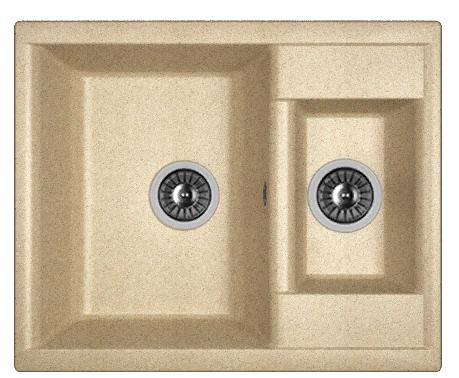 Мойка кухонная из литьевого мрамора Dr. Gans АСТРА 620 К 25.065.D0620.405 62*51 см. терра