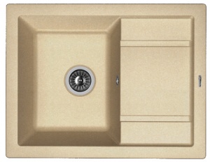 Мойка кухонная керамогранитная Florentina ЛИПСИ 660 20.155.C0660.104 66*51 см. бежевый