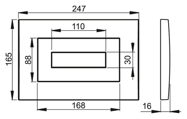 Клавиша для инсталляции Alcaplast  M471  