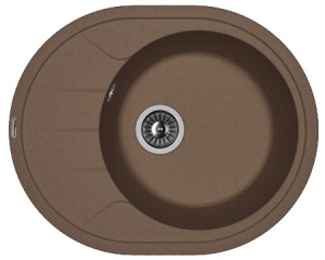 Мойка кухонная керамогранитная Florentina РОДОС 620 20.245.B0620.303 62*50 см. мокко