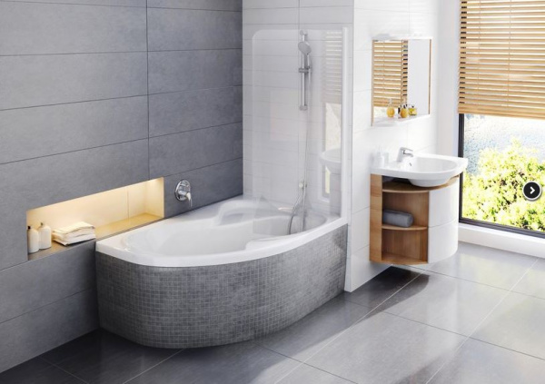 Ванна акриловая Ravak ROSA II C4210P0000 170x105 см. правая 