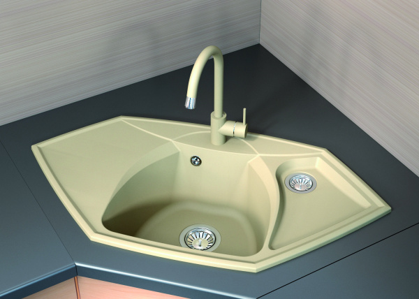 Мойка кухонная керамогранитная Florentina САРДИНИЯ 20.150.D0980.105 97,5*51 см. коричневый