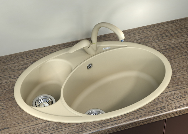 Мойка кухонная керамогранитная Florentina СЕЛЕНА 780 20.265.E0780.202 78*51 см. шампань